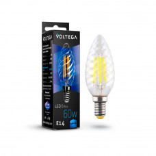 Светодиодная лампа Crystal Candle corn 6W 4000K E14 Voltega 7028