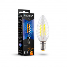 Светодиодная лампа Crystal Candle corn 6W 2800K E14 Voltega 7028