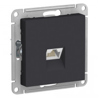 Розетка ATLASDESIGN компьютерная RJ45 механизм карбон ATN001083 Systeme Electric