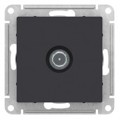 Розетка ATLASDESIGN TV оконечная 1DB механизм карбон