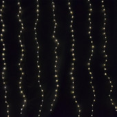 Электрогирлянда Занавес водопад 400 тепло белый LED, 1,5х2м, работа от USB,  8 режимов