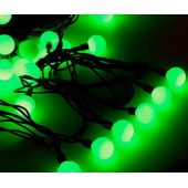 Электрогирлянда Жемчужные шарики 128 зеленых  LED, 6,4м, 8 режимов, IP20