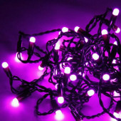 Электрогирлянда Нить 100 фиолетовых LED, 10м, IP44, соединяемая