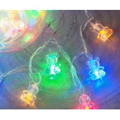 Электрогирлянда Медведи  30 мульти  LED, 3м, 8 режимов,  IP20