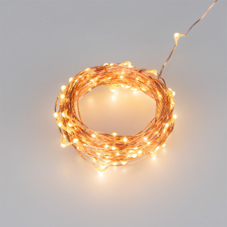 Светодиодная гирлянда ARD-DEW-HOME-10000-100LED-LIVE Warm3000 (5V, USB, ПДУ)  Arlight 048708