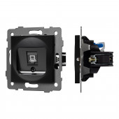 Механизм компьютерной розетки SCT-MPC1-PL-BK-V (RJ-45, CAT6)