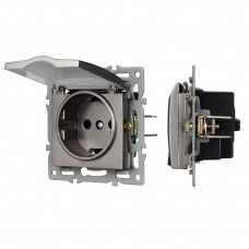 Механизм розетки влагозащищённый SCT-MCP-PL-GR (250V, 16A)  Arlight 043747