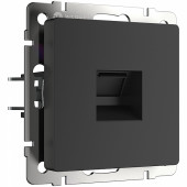 Розетка Ethernet RJ-45 (черный матовый)  W1181008