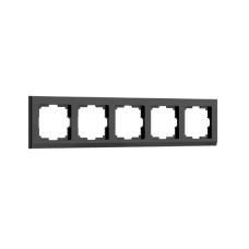  Рамка на 5 постов Stark (черный) Werkel a050926