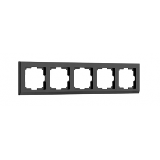  Рамка на 5 постов Stark (черный) Werkel a050926