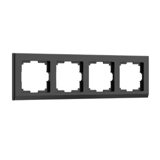  Рамка на 4 поста Stark (черный) Werkel a050913