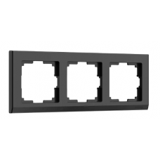  Рамка на 3 поста Stark (черный) Werkel a050925