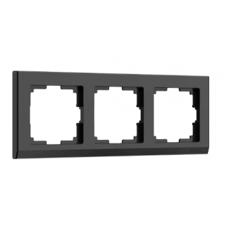  Рамка на 3 поста Stark (черный) Werkel a050925