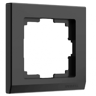  Рамка на 1 пост Stark (черный) Werkel a050908