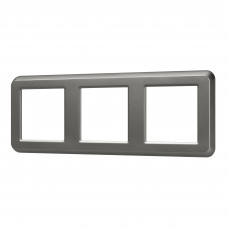 Рамка пластиковая FRM-VERSA-PL-3-GR Arlight 043785