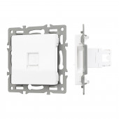 Механизм компьютерной розетки SCT-MPC1-PL-WH (RJ-45, CAT6) 