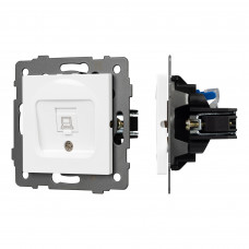 Механизм компьютерной розетки SCT-MPC1-PL-WH-V (RJ-45, CAT6) Arlight 049842