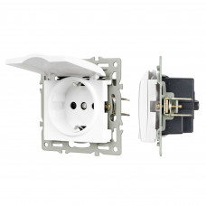 Механизм розетки влагозащищённый SCT-MCP-PL-WH (250V, 16A) Arlight 043745