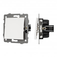 Механизм выключателя одноклавишный перекрёстный SWT-MKX1-PL-WH-V (250V, 10A) Arlight 049875