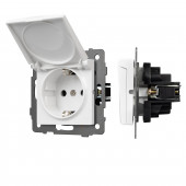 Механизм розетки влагозащищённый SCT-MCP-PL-WH-V (250V, 16A)