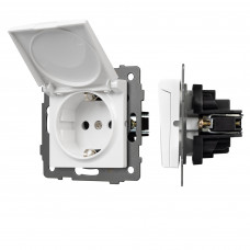 Механизм розетки влагозащищённый SCT-MCP-PL-WH-V (250V, 16A) Arlight 049833