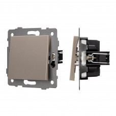 Механизм выключателя одноклавишный перекрёстный SWT-MKX1-PL-GD-V (250V, 10A) Arlight 049878