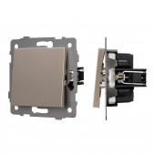 Механизм выключателя одноклавишный проходной SWT-MKP1-PL-GD-V (250V, 10A)