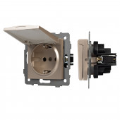 Механизм розетки влагозащищённый SCT-MCP-PL-GD-V (250V, 16A) 