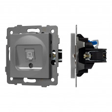 Механизм компьютерной розетки SCT-MPC1-PL-GR-V (RJ-45, CAT6) Arlight 049848