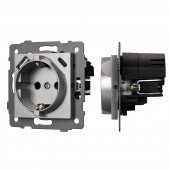 Механизм розетки с USB зарядкой SCT-MUAC-PL-GR-V (250V, 16A)