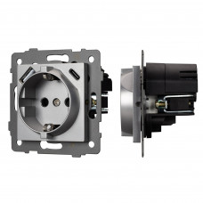Механизм розетки с USB зарядкой SCT-MUAC-PL-GR-V (250V, 16A) Arlight 049831