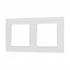 Рамка стеклянная FRM-GLARE-GS-2-WH Arlight 043796
