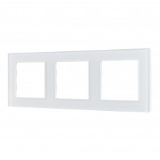 Рамка стеклянная FRM-GLARE-GS-3-WH Arlight 043799