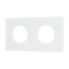 Рамка стеклянная FRM-GLARE-GC-2-WH Arlight 043835