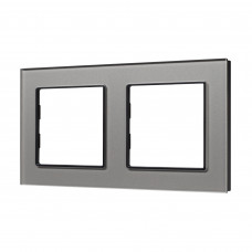Рамка стеклянная FRM-GLARE-GS-2-GR Arlight 043798