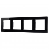 Рамка стеклянная FRM-GLARE-GS-4-BK