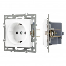 Механизм электрической розетки SCT-MEU1-PL-WH (250V, 16A) Arlight 043730