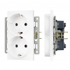 Механизм электрической розетки SCT-MEUD-PL-WH (250V, 16A)  Arlight 043764