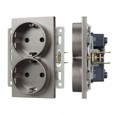 Механизм электрической розетки SCT-MEUD-PL-GR (250V, 16A)  Arlight 043766