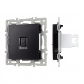 Механизм компьютерной розетки SCT-MPC1-PL-BK (RJ-45, CAT6)