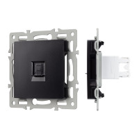Механизм компьютерной розетки SCT-MPC1-PL-BK (RJ-45, CAT6)