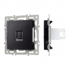 Механизм компьютерной розетки SCT-MPC1-PL-BK (RJ-45, CAT6) Arlight 045334