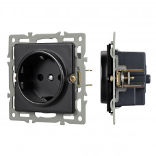 Механизм электрической розетки SCT-GP-MEU-PL-BK (250V, 16A) Arlight 043740