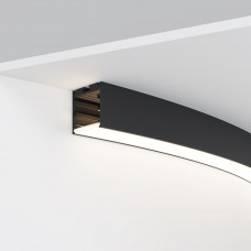 Радиусный профиль 35x35 ?1500мм 1/8 круга черный Led Strip ALM-3535R-B-D-45°-1.5M