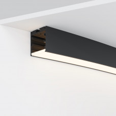 Радиусный профиль 35x35 ?3000мм 1/8 круга черный Led Strip ALM-3535R-B-D-45°-3M