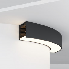 Радиусный профиль 35x35 ?320мм 1/4 круга черный Led Strip ALM-3535R-B-D-90°-0.3M
