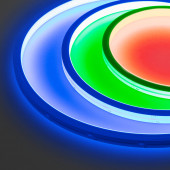 Лента герметичная WAVE-TOP-PU-H120-10x10mm 24V RGB (10 W/m, IP68, 5m, wire x2) 
