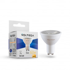 Светодиодная лампа Simple MR16 6W 3000K 38° GU10 DIM Voltega 7251