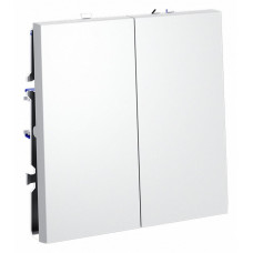 Выключатель двухклавишный без рамки S70 Voltum VLS020102