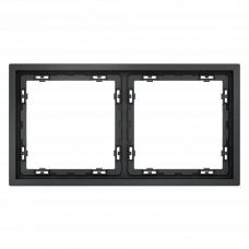 Рамка пластиковая VOLTUM S70 на 2 поста, графит Voltum VLS100207
